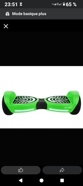 Hoverboard électrique vert