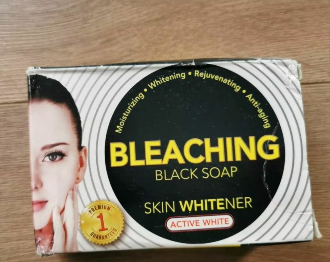 Bleaching black soap