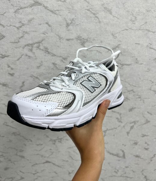 New Balance 530 White Silver Metallic
