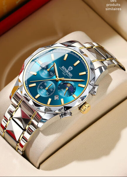 Montre Homme Luxe Acier Inoxydable