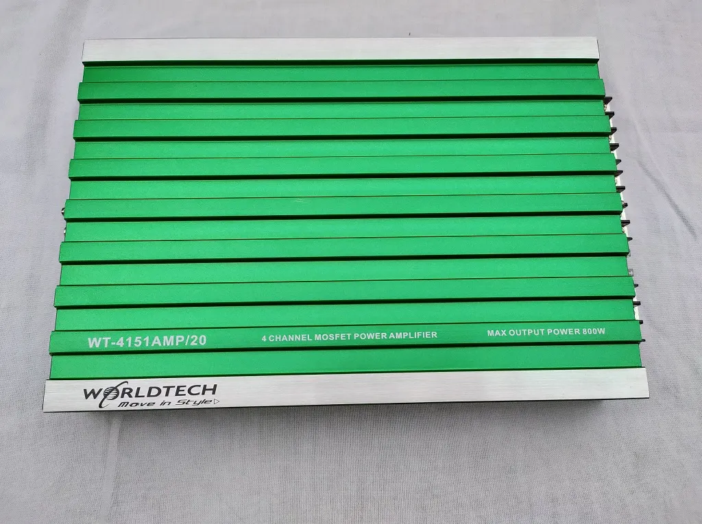 WORLDTECH WT-4151AMP/20 4 Channel MOSFET Max 800 Watt Powerful Amplifier