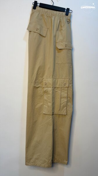 Pantalon cargo beige unisexe