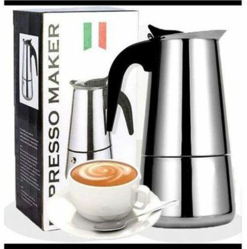 Cafetière italienne en acier inox