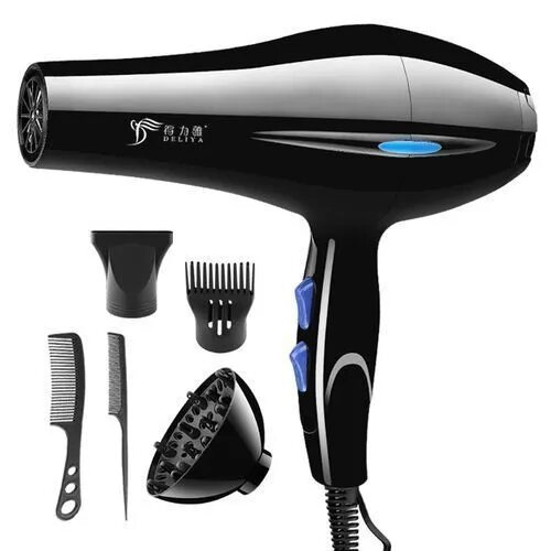 Hair Sèche-cheveux Professionnelle 2200 W + PEIGNE ET ACCESSOIRE OFFERT- NOIR