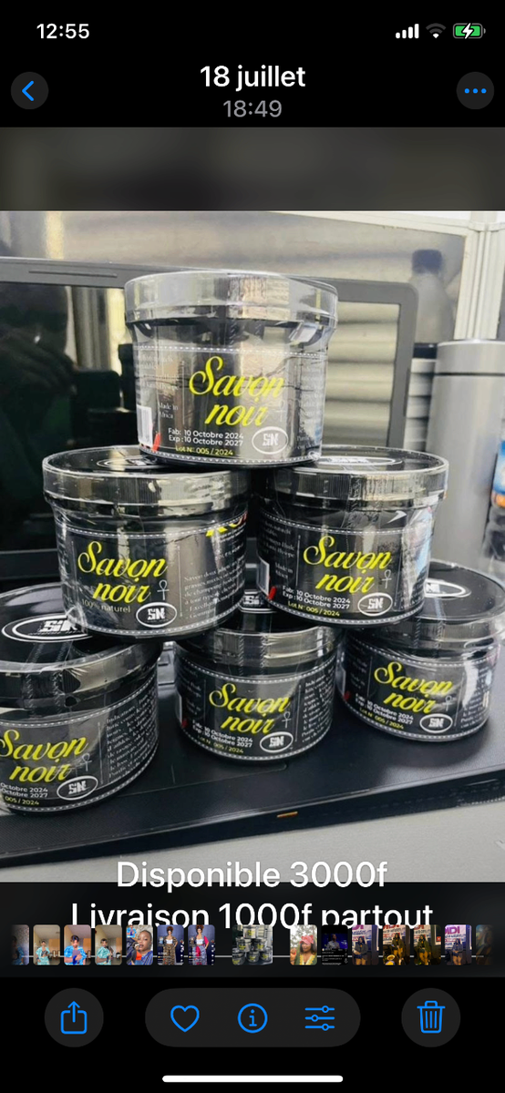 Savon noir naturel visage