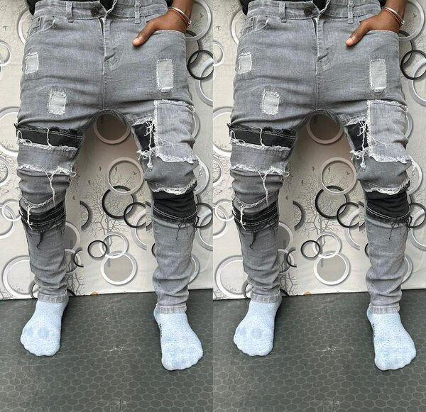 Jeans déchirés tendance homme