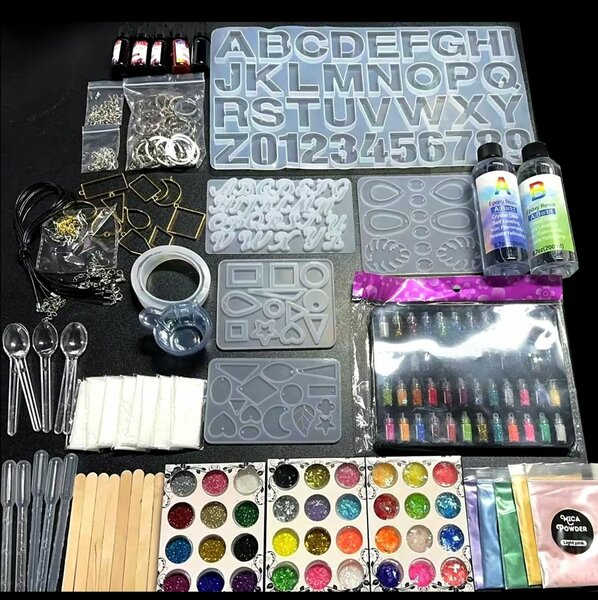Resin art jewelry beginner set