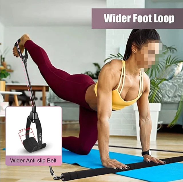 Elastic Exercise Band with Bar