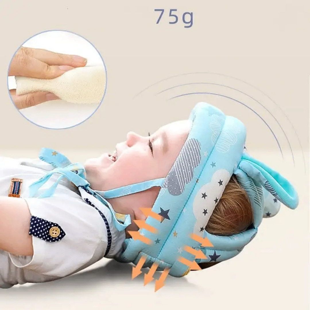 Casque protection bébé coton
