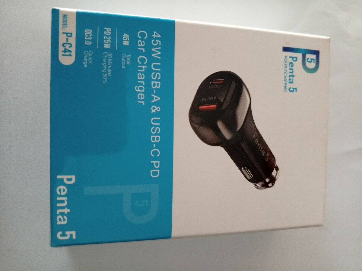 penta 5 45w pd car charger
