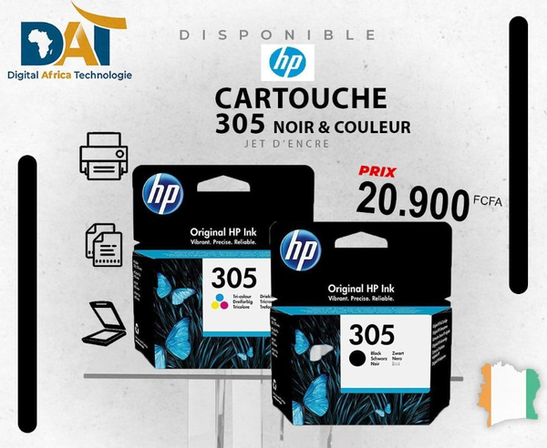 Hp Cartouche HP 305 - Noir Et Couleur