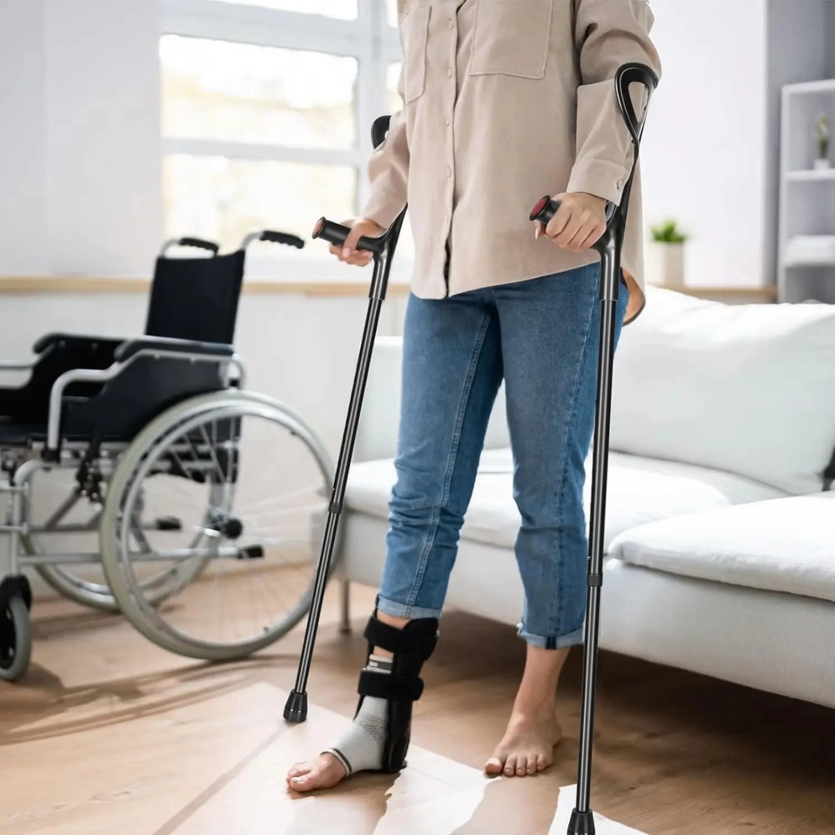 Béquilles réglables légères