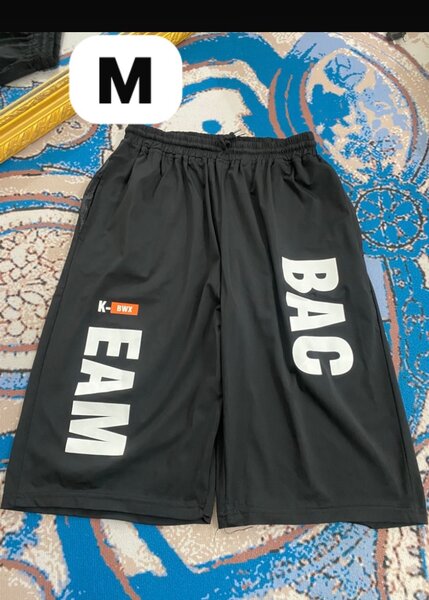 Short de sport noir unisexe