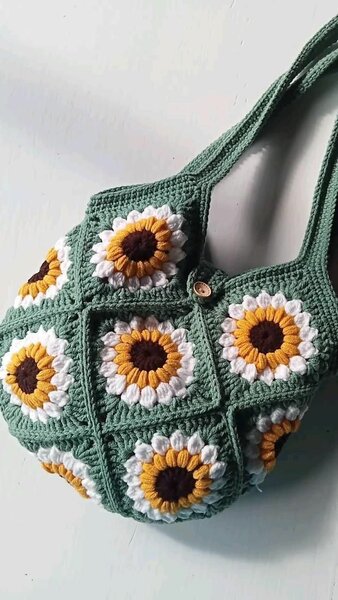Sac cabas fleuris