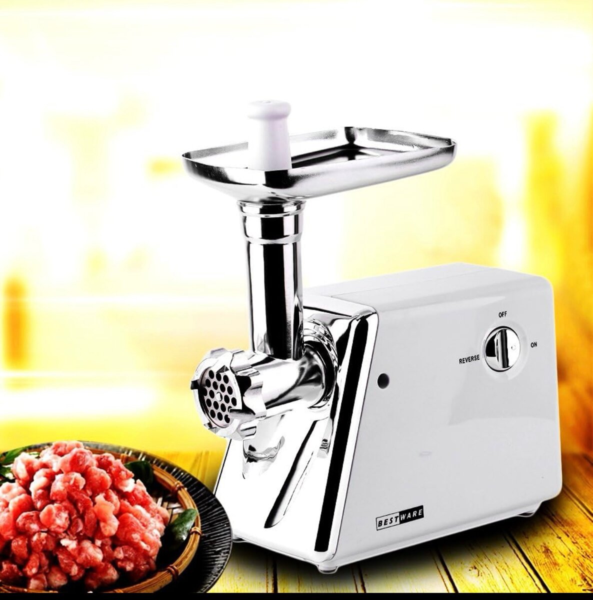 Hachoir à viande électrique 2500 W avec remplissage à saucis