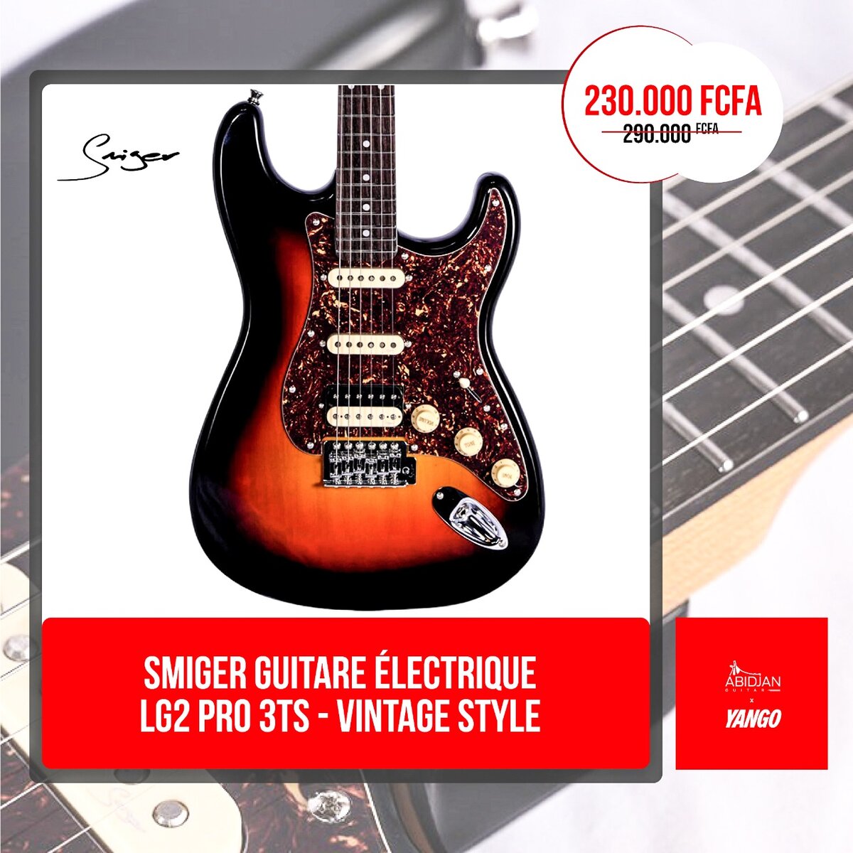 Guitare électrique LG2 PRO 3TS