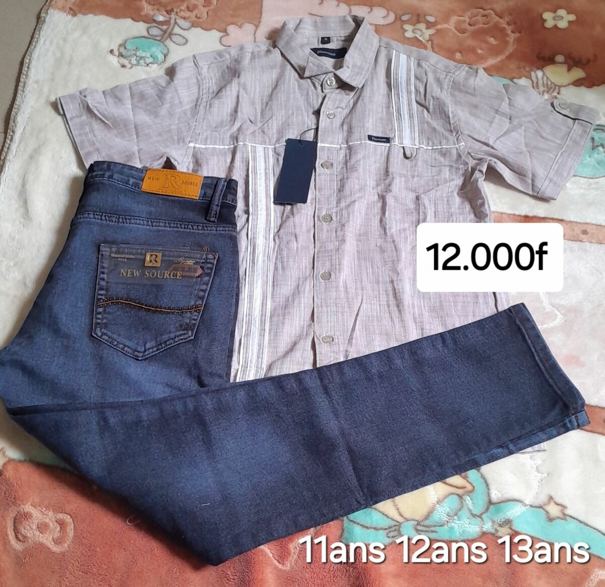 Complet chemise pantalon Jeans