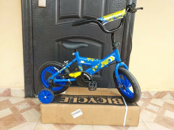 12" Inch BMX Handlebar Rubber Tyre Bicycle Wheels