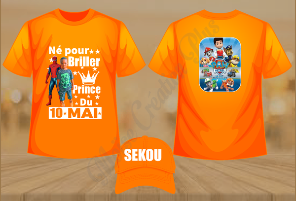 T-shirts et casquettes personnalisés