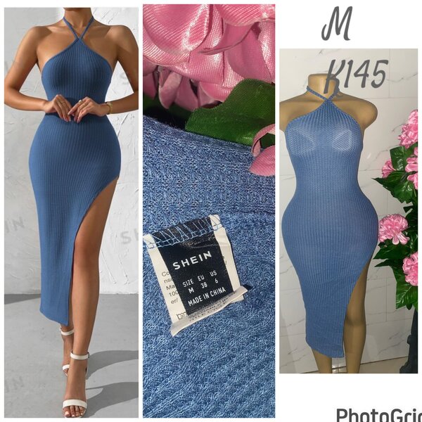 Beautiful and stylish women's dress blue