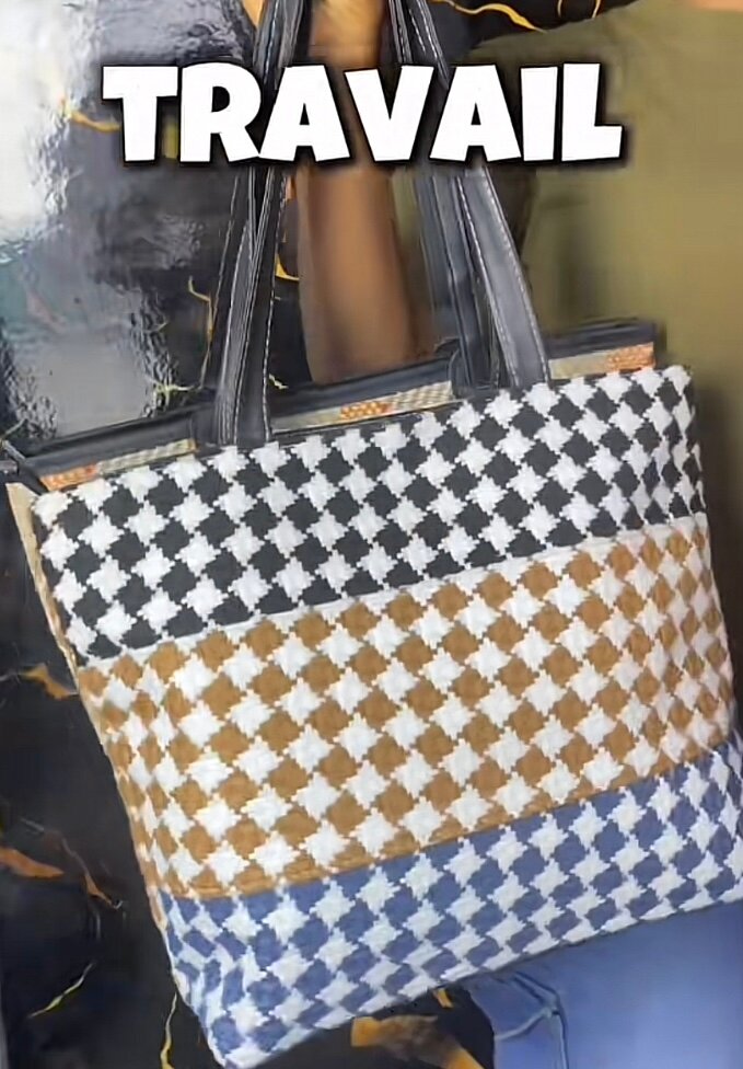 Sac à main en tissu patchwork