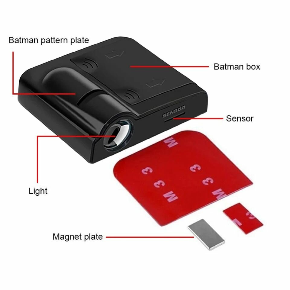 2pcs Car Door Logo Projection Light Toyo ta