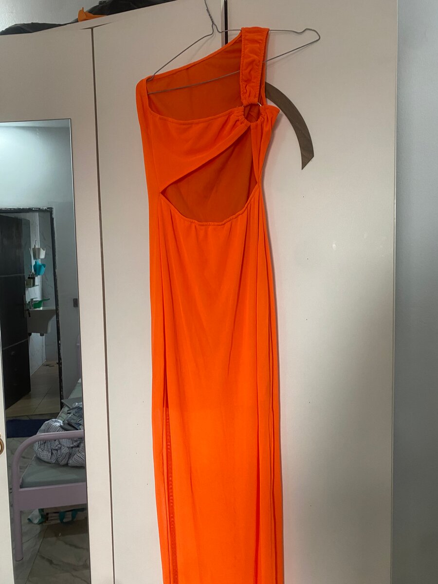 Robe de soirée orange