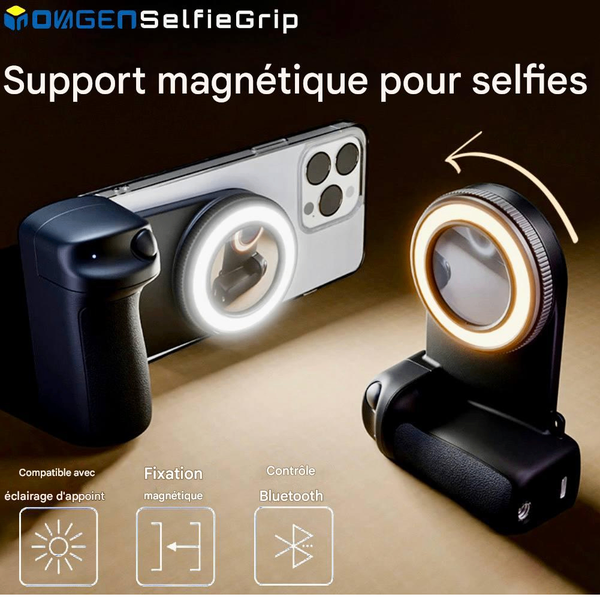 Support Magnétique Selfie LED