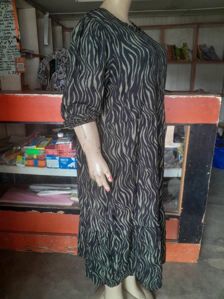 Belle robe tricot multicolore