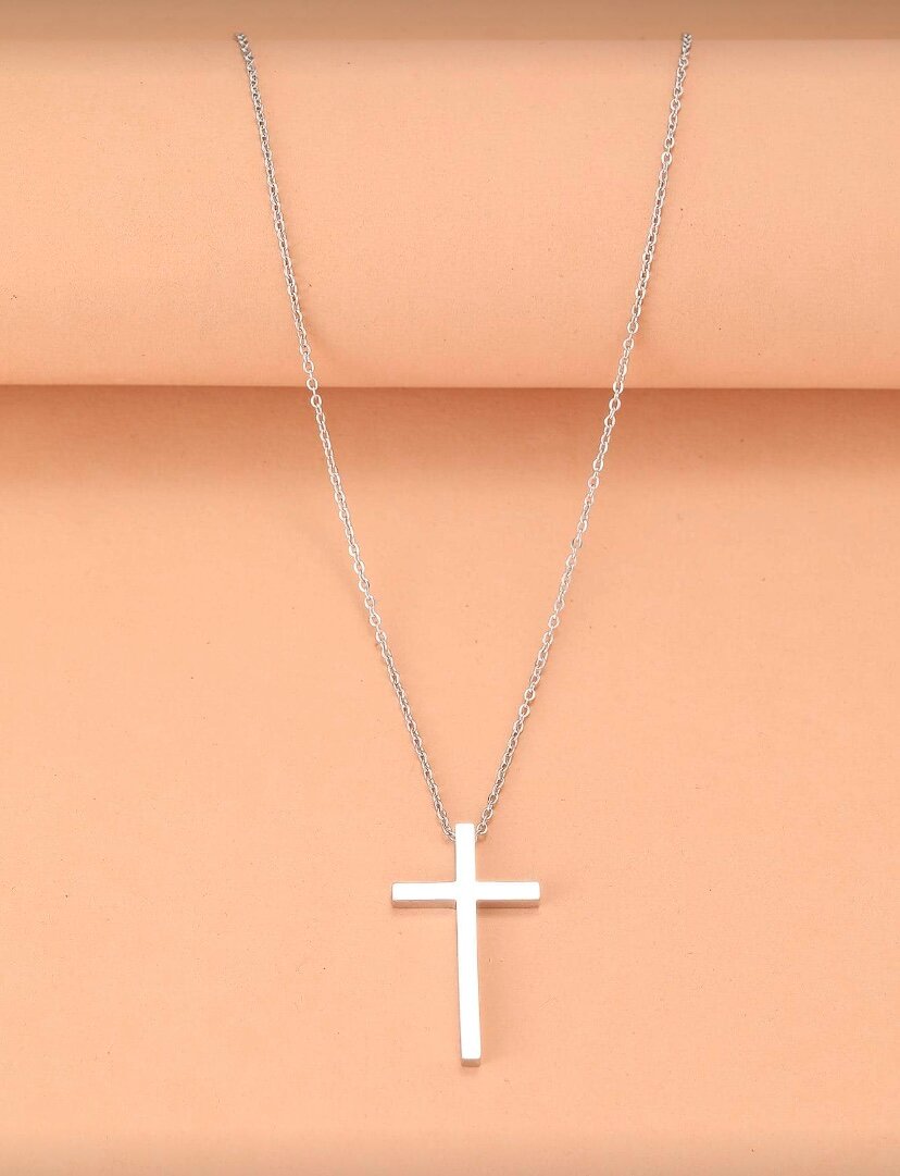 Collier Croix Argent Élégant