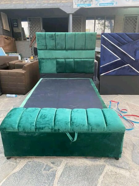 Stylish and high-quality double bed with headboard