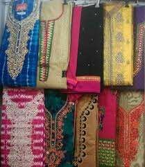 Cotton + lawn +silk 3 peace Suit