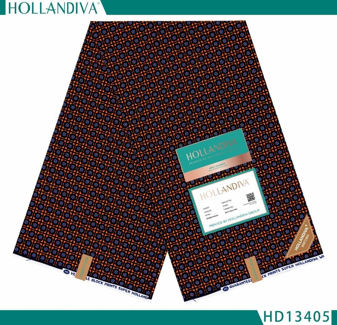 Tissu wax hollandais HD13405
