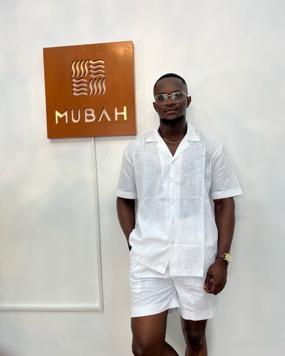 Ensemble blanc en lin léger