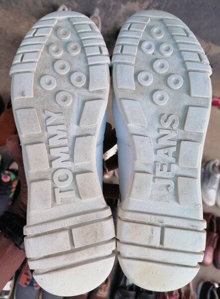 Baskets blanches mode casual