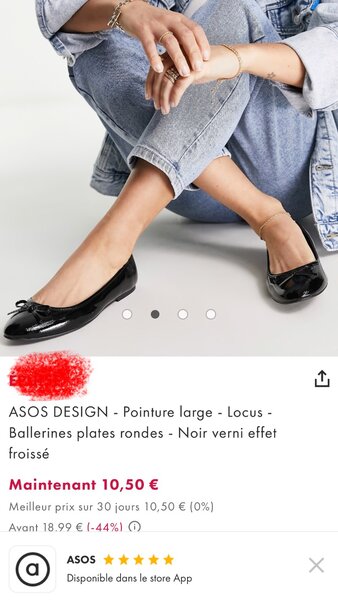 Ballerines élégantes noires