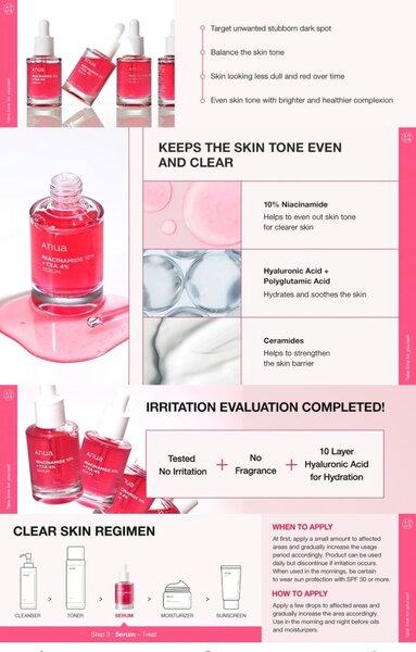 Anua niacinamide + TXA serum