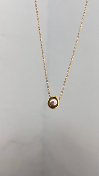 Collier Doré avec Perle Élégant