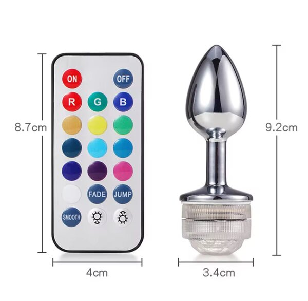 Plug Anal LED avec Télécommande