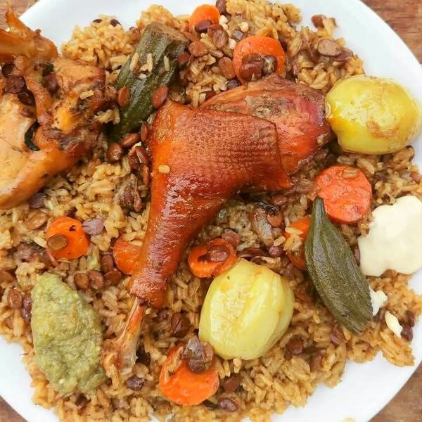 Riz au soumara aux poulet