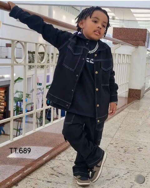 Stylish Kids Denim Jacket Set