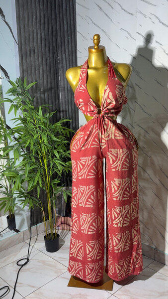 Combinaison Halter Bohème Femme