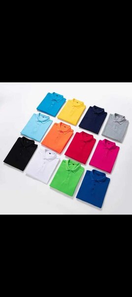 Polos colorés en coton
