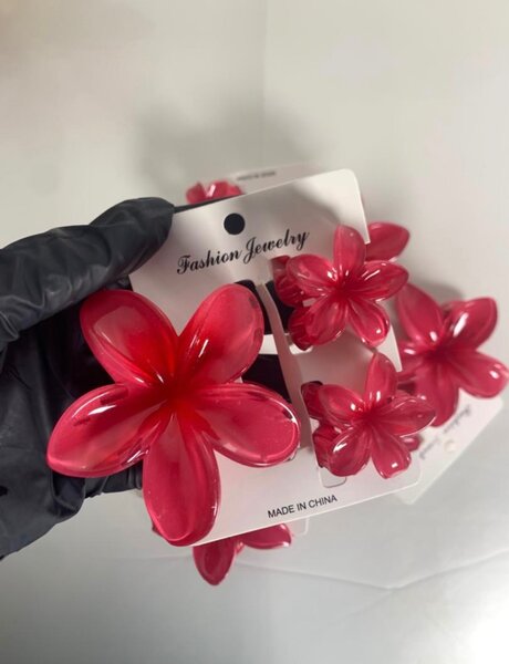 Broches fleurs colorées