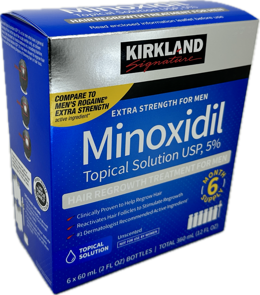 Kirkland minoxidil oil box