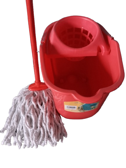 Serpillière avec seau rotatif