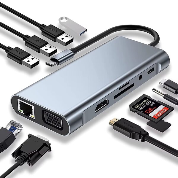Hub USB-C 12 in 1 Multiport