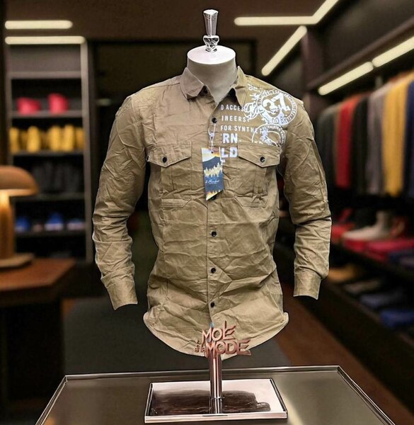 Chemise à manches longues homme