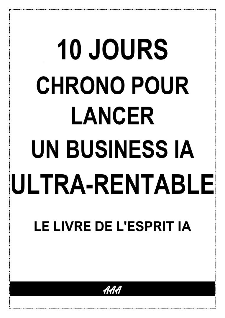 10 Jours Chrono Business IA