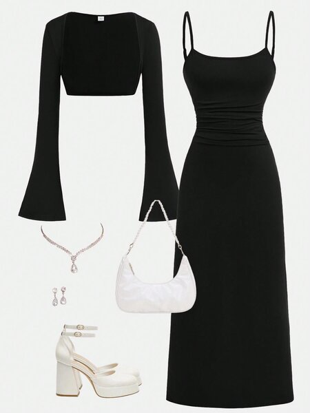Robe élégante avec boléro